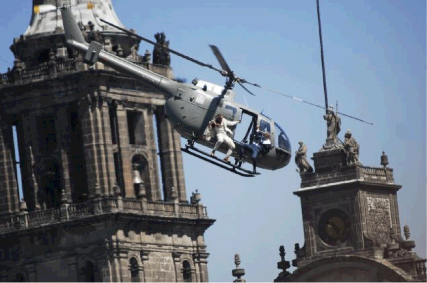 Screen grab from Spectre (Sam Mendes, 2015)